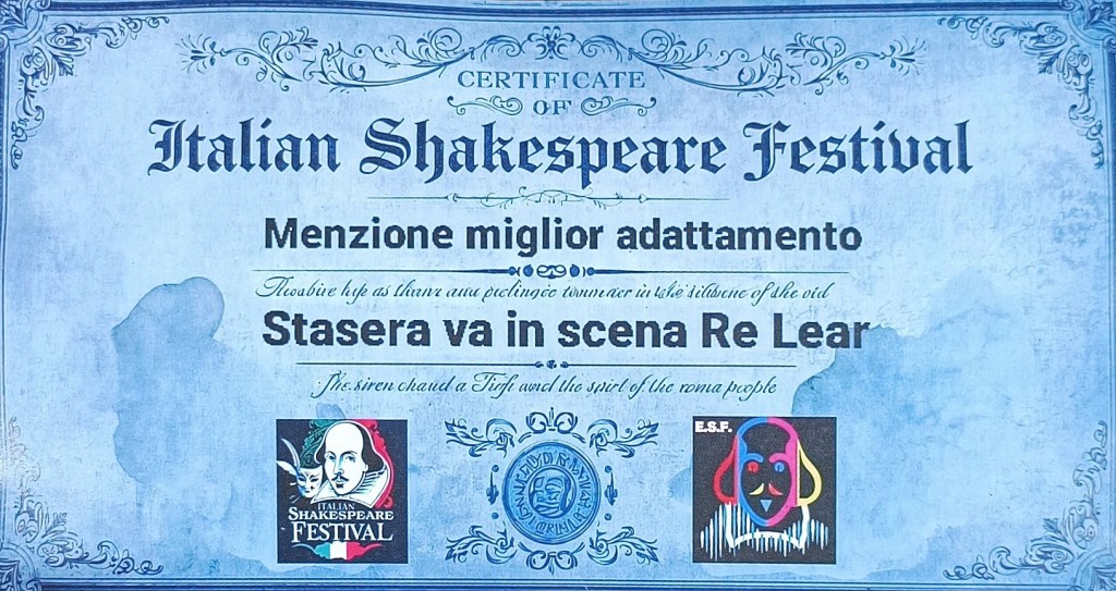 Il Circolo degli Ignoranti e l’Italian Shakespeare Festival di&nbsp;Roma