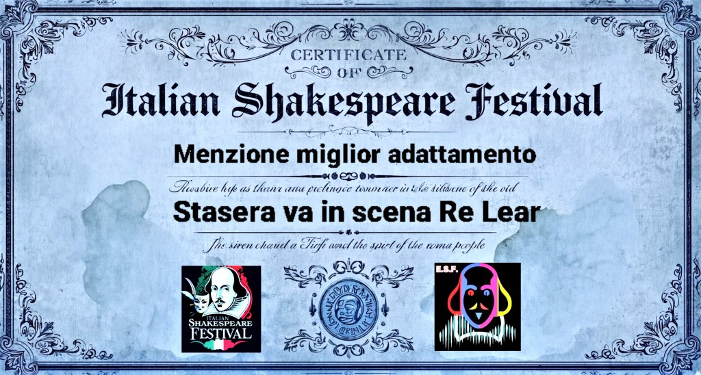 Il Circolo degli Ignoranti e l’Italian Shakespeare Festival di Roma